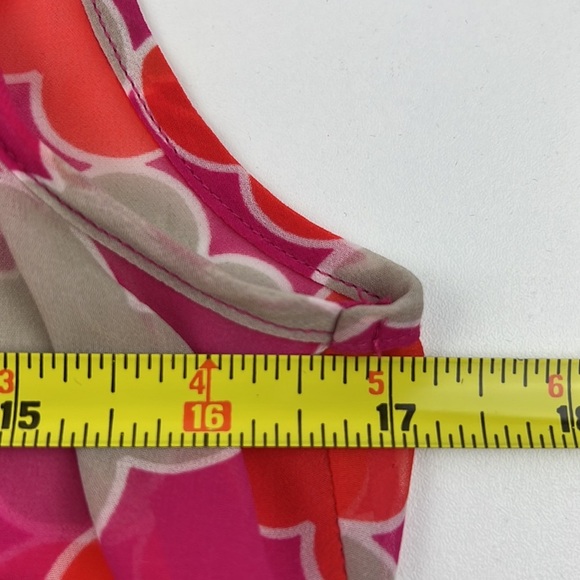 Banana Republic Factory sheer  patterned lightweight sleeveless button down tank - Picture 4 of 7